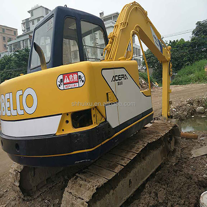 中古の水力クローラー掘削機 KOBELCO60-3,ミニ中古 高品質の掘削機 KOBELCO60-3 安い価格