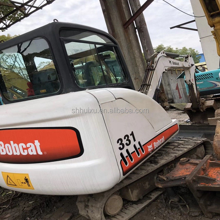 中古品 品質の良い クローラー掘削機 BOBCAT331 3.1T 中古 掘削機 掘削機 販売