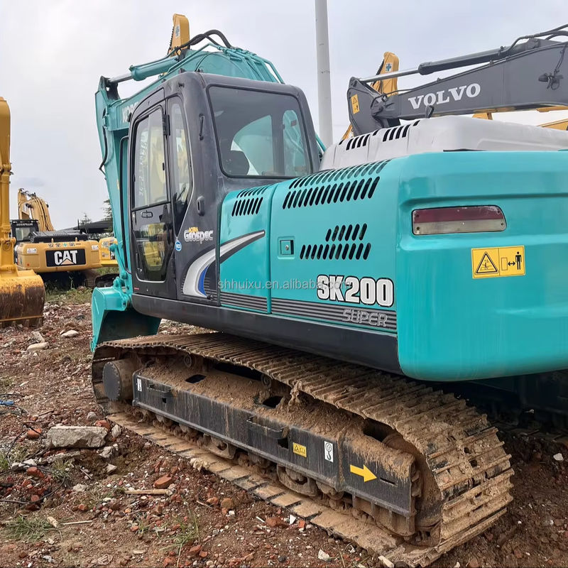 古い掘削機 Kobelco Sk200 良質の作業状態で使った掘削機 Kobelco Sk200