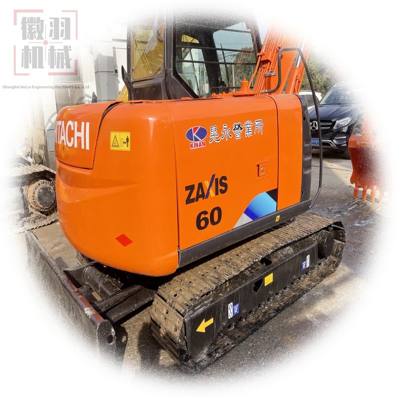 2020年Hitachi 中古 zx60 6トンのミニ掘削機 60モデルHitachi パワフル マルチ機能