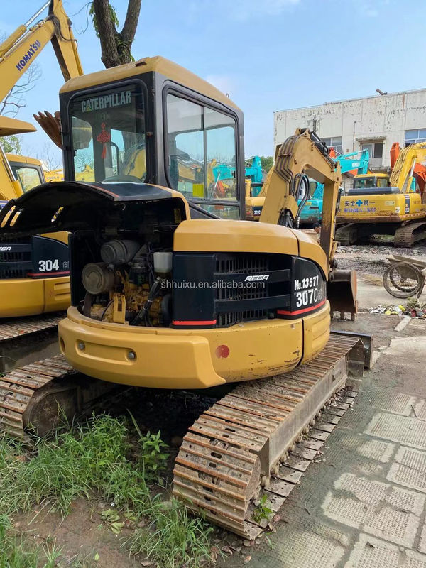 日本産 中古品 品質の良い水力駆動式クローラー掘削機 CAT307C 7T/中古ミニ掘削機 CAT307C 安い価格