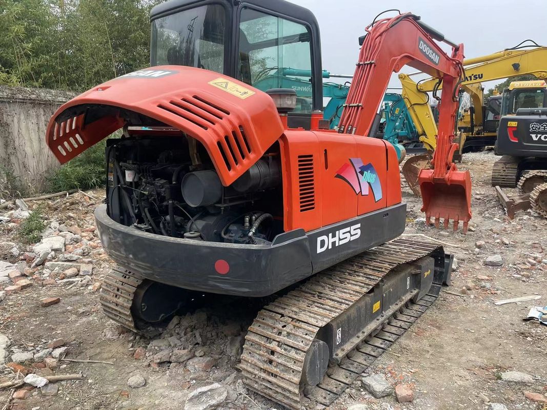 ミニ使用 クローラー掘削機 Doosan dx55/秒 手作業 高品質の掘削機 Doosan dx55