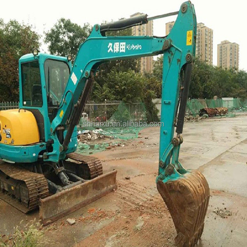 日本品質の中古掘削機 クボタ 155 小型 5.5 トンのミニ 中古 クローラー掘削機