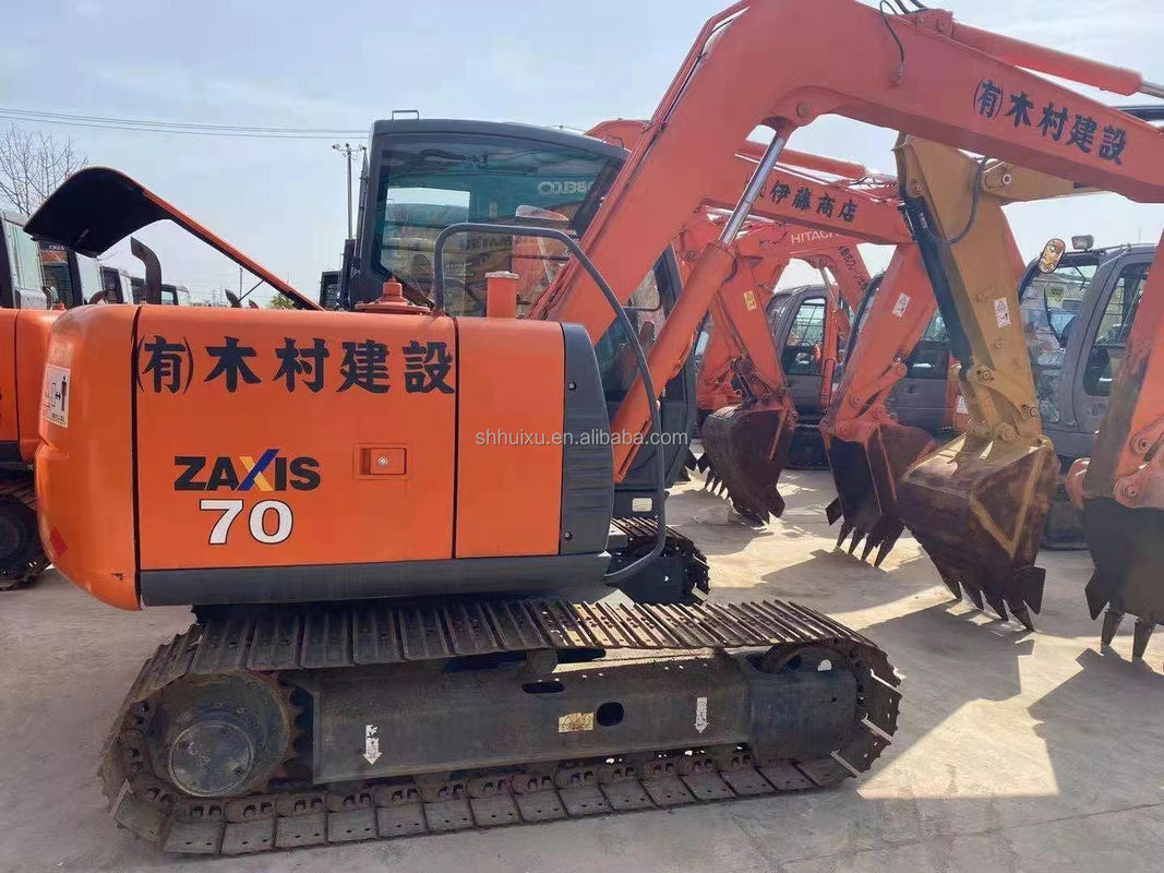 高品質のヒタチZX70 中古液圧クローラー掘削機/中古ミニ掘削機 ヒタチZX70 安い価格