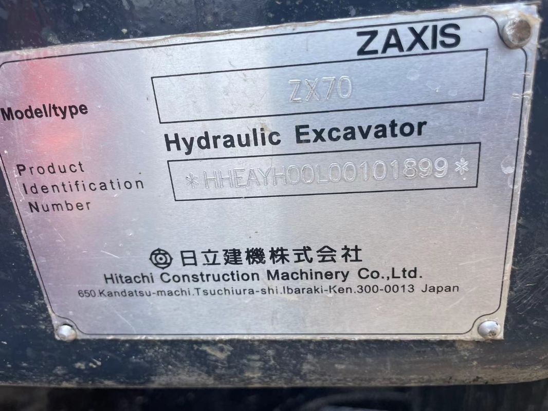 中古ミニ掘削機 ヒタチ 70 掘削機 小型中古機械 7 トンの手作業の土掘削機 小型掘削機