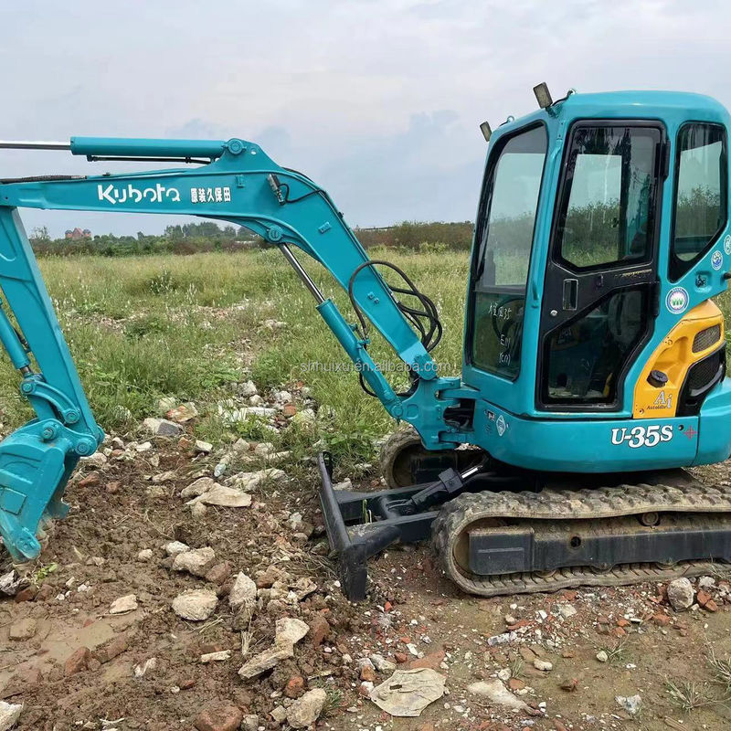 低労働時間 Kubota U35S 掘削機 高品質のエンジンとポンプの古着掘削機を販売 低価格の古着機械