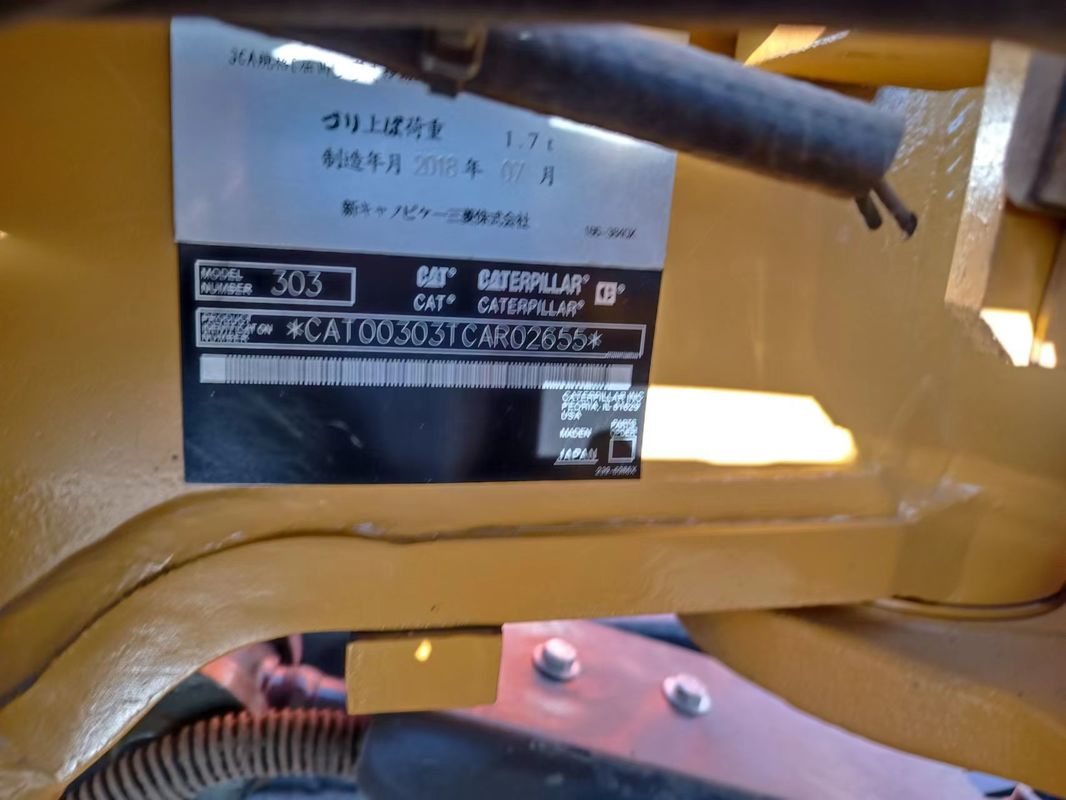 運転キャビンのない使用歩行掘削機 CAT303 ミニ掘削機 販売 ミニ掘削機 販売