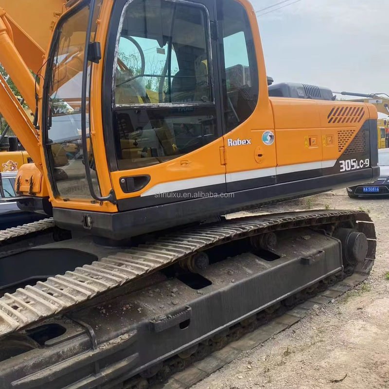 30000KG オリジナル掘削機 ヒュンダイ 305 中古掘削機 1.2m3 バケツ容量