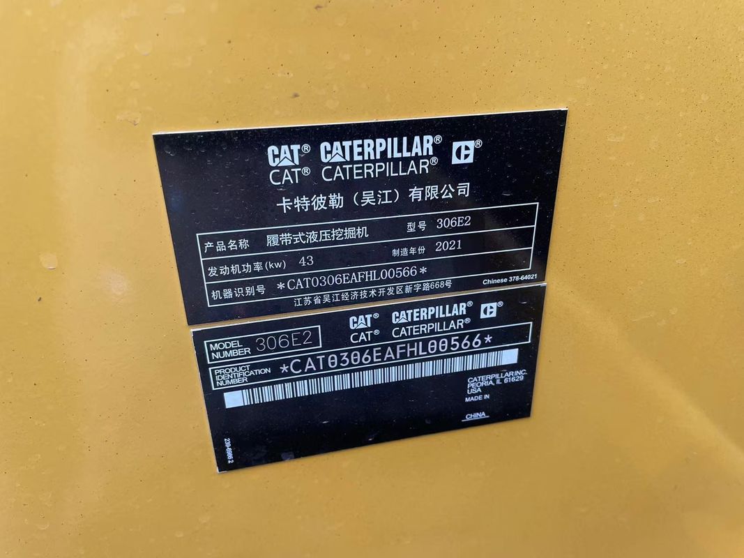 中古ミニ掘削機 CAT306E 掘削機 中古機械 6トンの猫掘削機 中古中国 ミニ掘削機