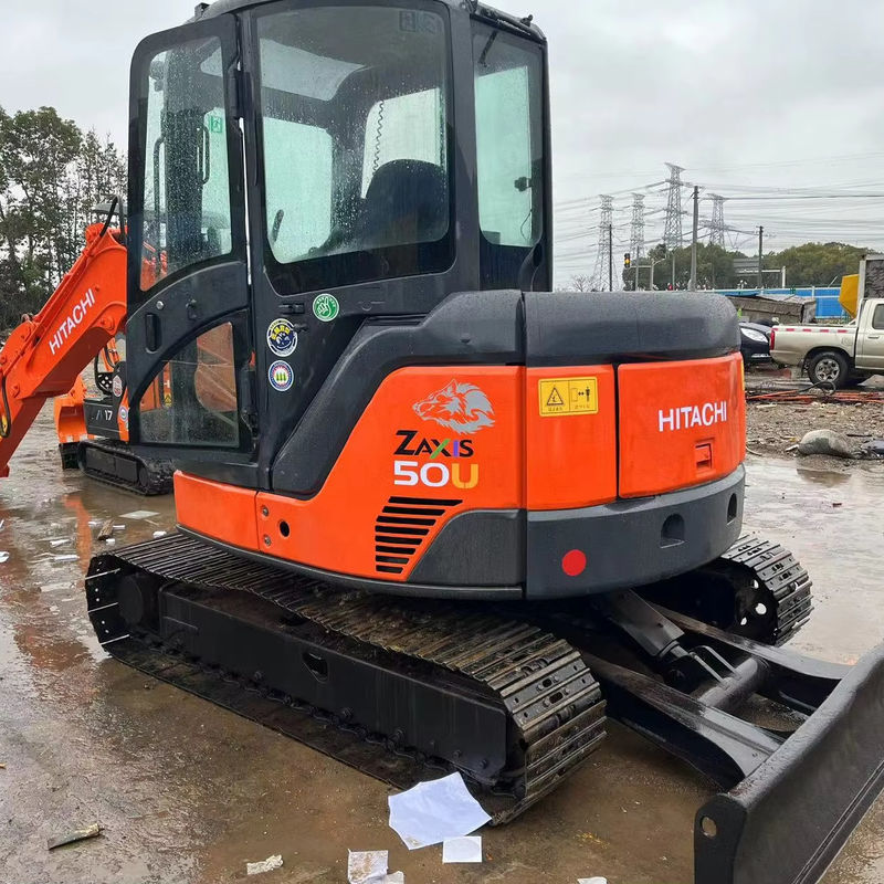5500kg 中古 ミニ掘削機 ヒタチ Zx50u 中古掘削機 オリジナル色