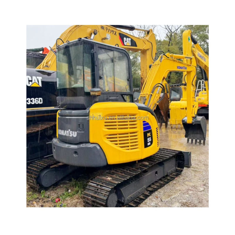 5.5T 中古ミニ掘削機 中古掘削機 中古コマツーPC55 2450mm 1760mm 0.15m3