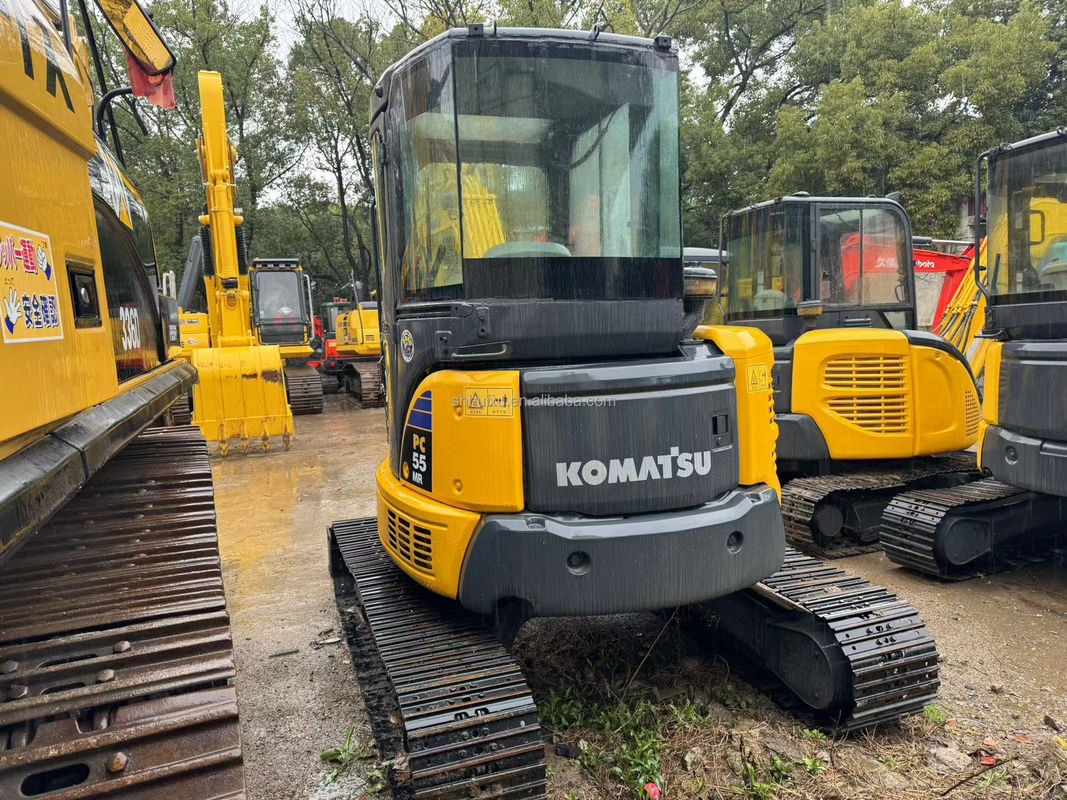 5.5T 中古ミニ掘削機 中古掘削機 中古コマツーPC55 2450mm 1760mm 0.15m3