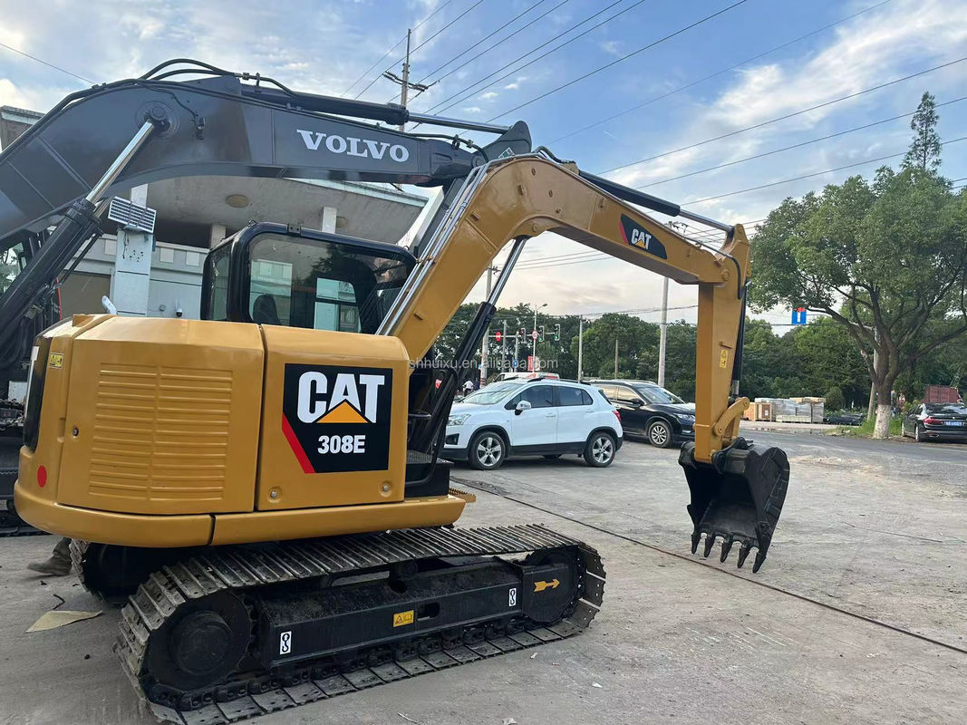 重い機械で使った掘削機 CAT 308E 中古掘削機 CAT 308e 低労働時間