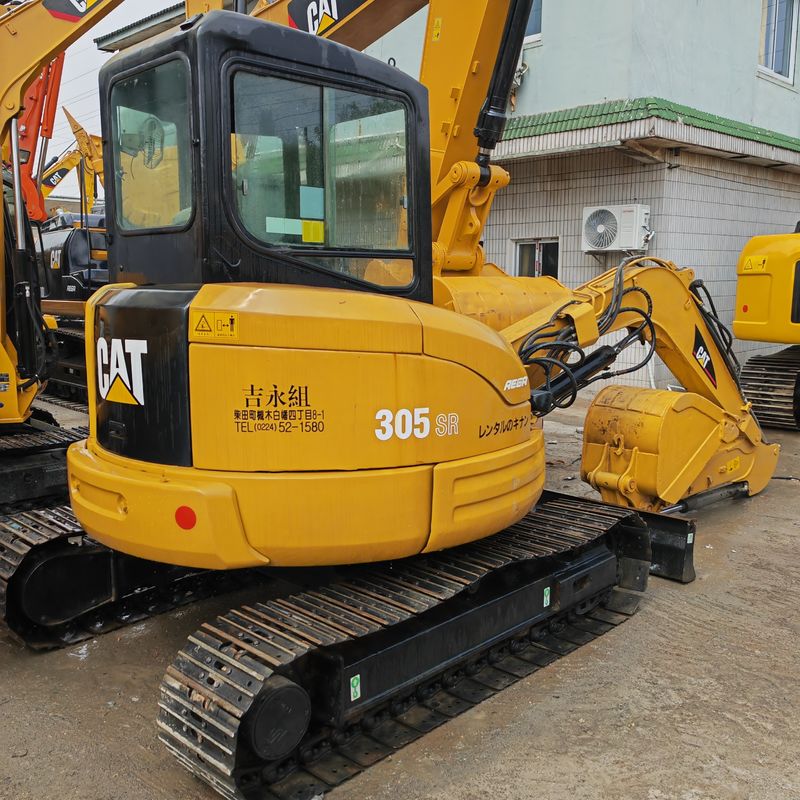 CAT 305.5SR クローラー用掘削機/使用された工事機械 CAT 305SR 5T掘削機