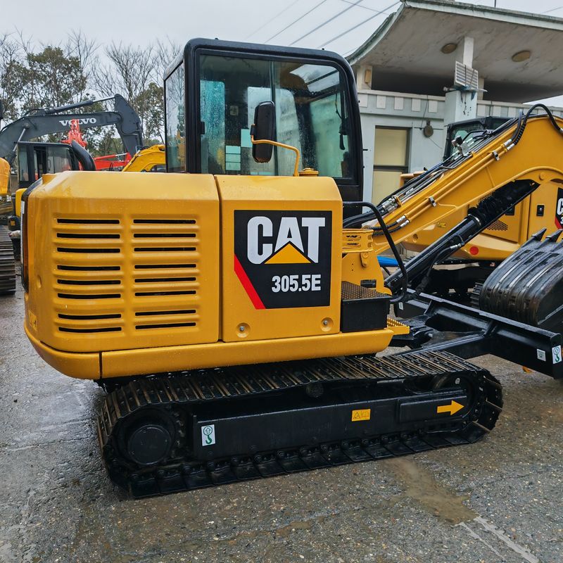 中古のCAT 305.5Eミニ掘削機 尾がないCaterpillar 305.5ミニ掘削機 低価格 CAT302 CAT305.5 CAT306 CAT304 CAT305販売中