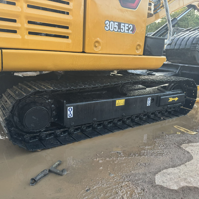 良い状態 CAT 305.5 掘削機 ラットピラー 305.5E2 306 307 掘削機 ドーザー付き ミニ 中古 掘削機 CAT 熱売り ストック