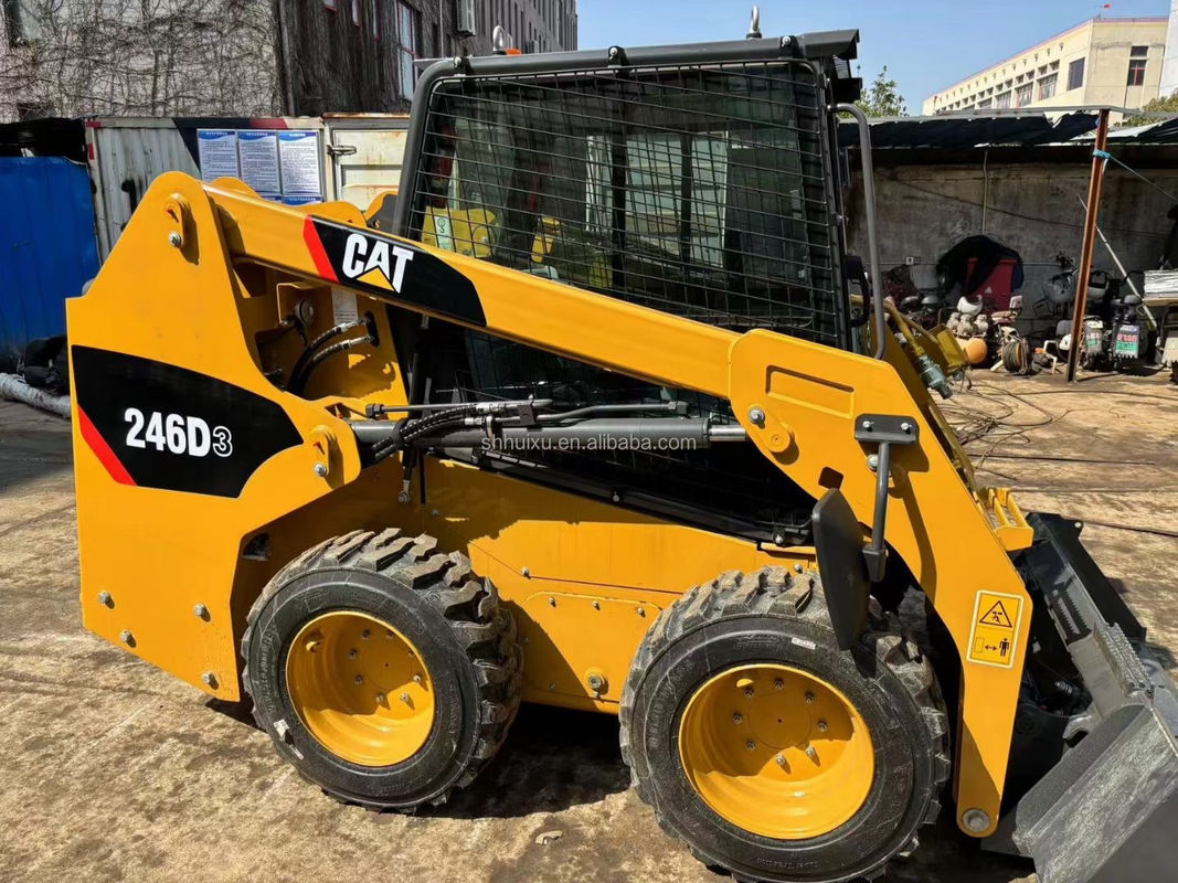 中古 スリップマシン CAT 246D3 カタピラーホイールエグバター 日本 オリジナルホイールエグバター