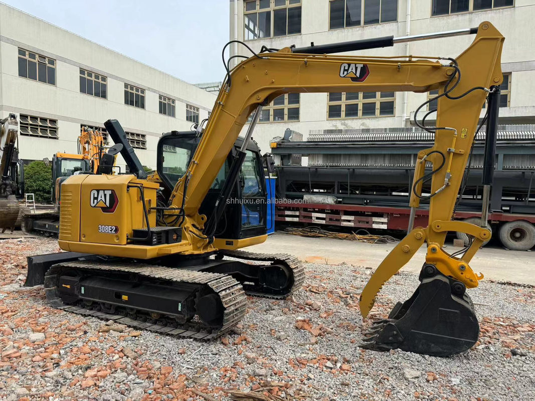 黄色 高いエンジンパワーで使われた Cat308e エグババターで使われた Cat308e 中古