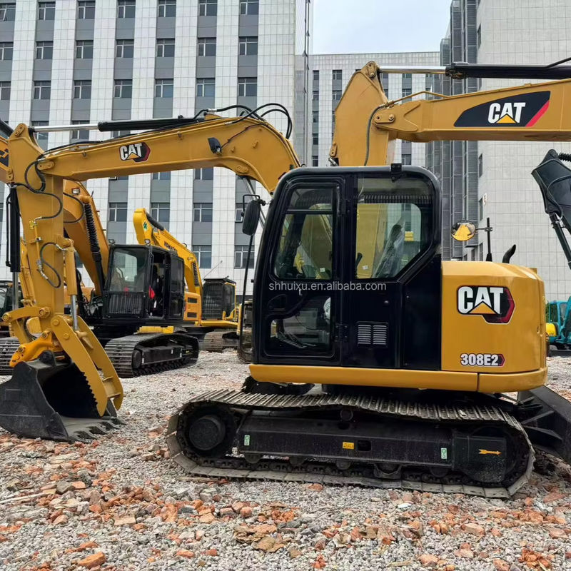 黄色 高掘り能力の使用されたcat308e/セカンドハンド掘削機 cat308e 販売