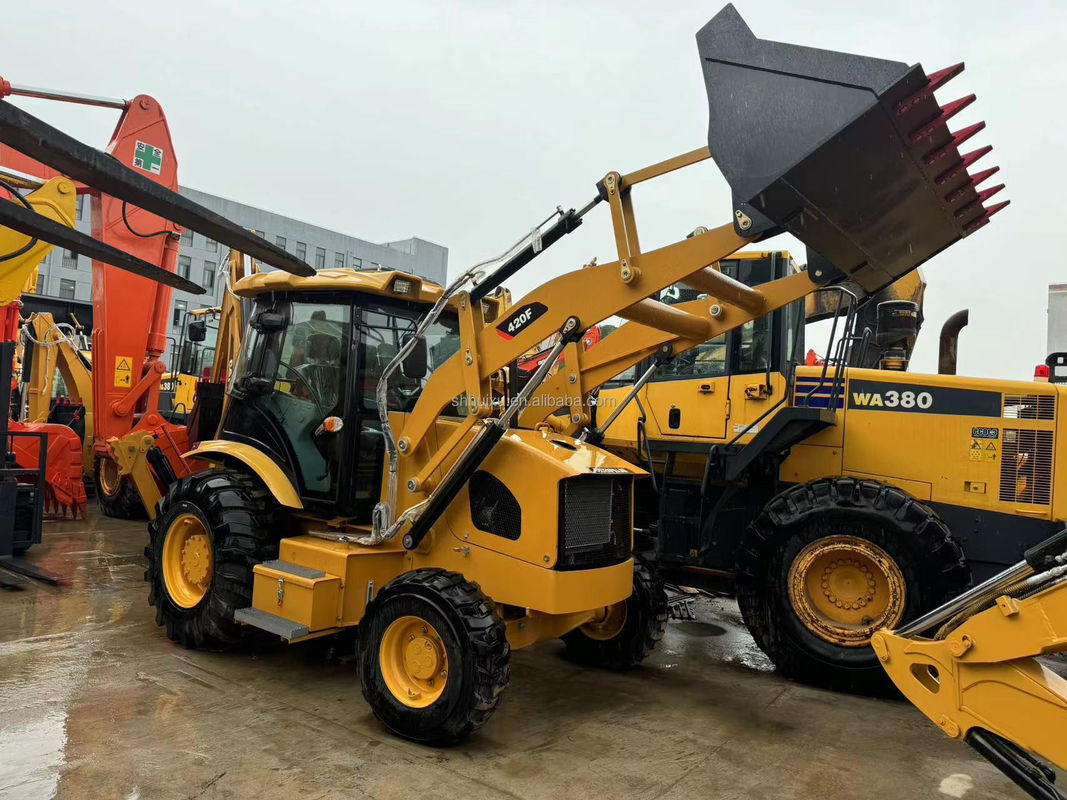 中古建築機械 cat 420f/ オリジナルペイント 安い価格 cat 420f販売